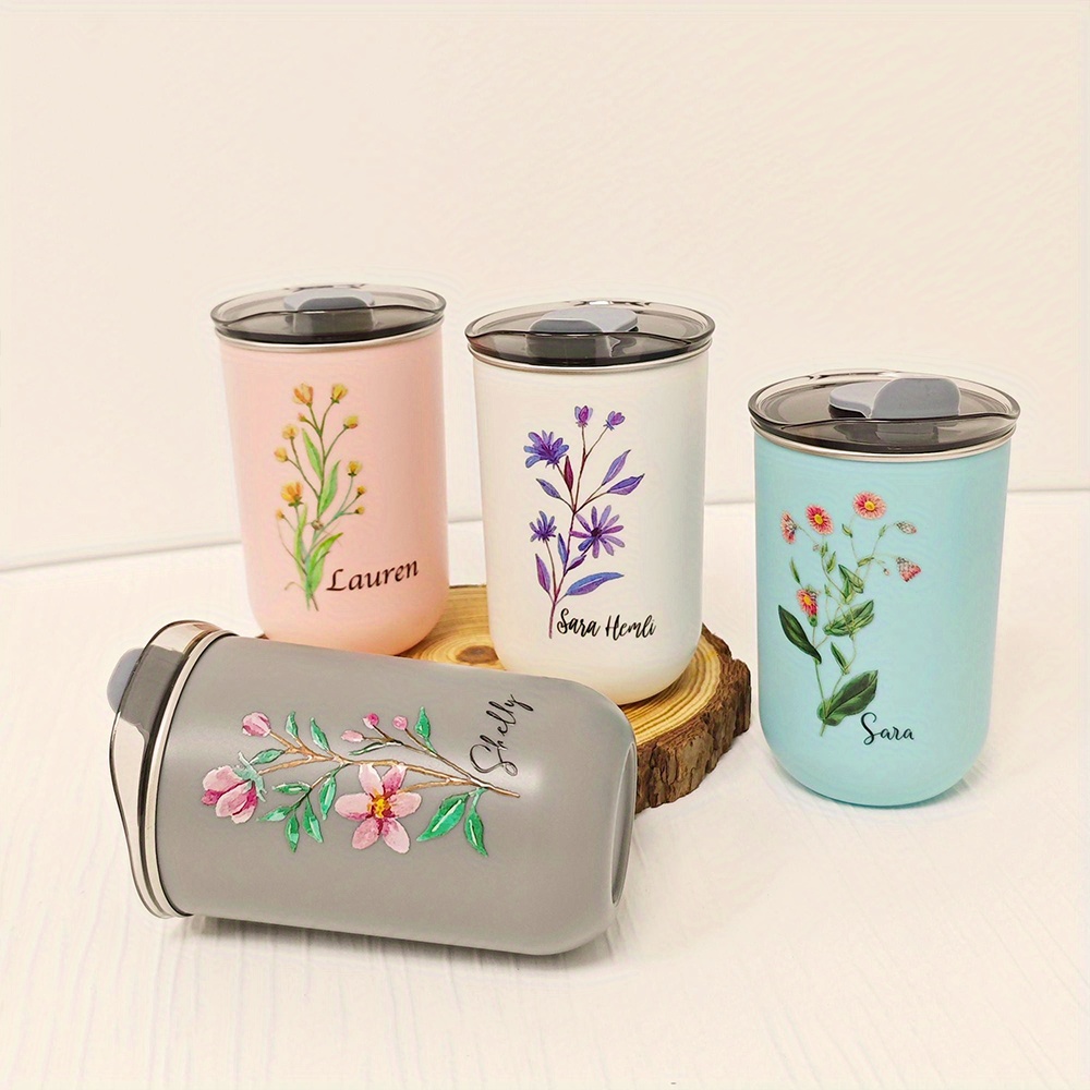 맞춤형 태어닝 플라워 스테인리스 스틸 텀블러(플립 뚜껑 - Outdoor Coffee Equipment 리뷰 및 가격