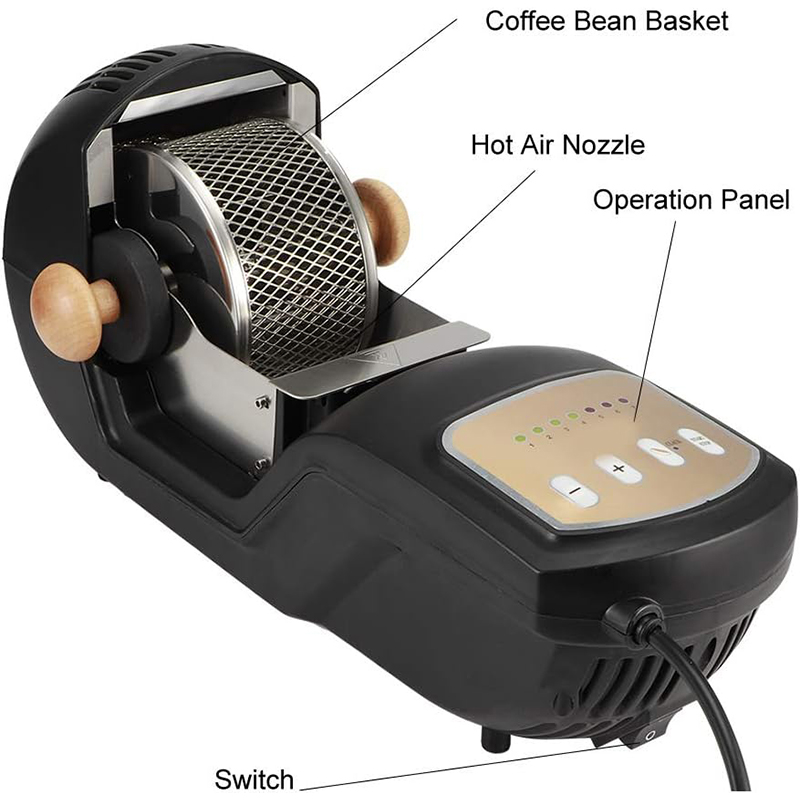 수제 300G 용량 1600W 휴대용 데스크탑 커피 로 - Coffee Equipment Philippines 리뷰 및 가격