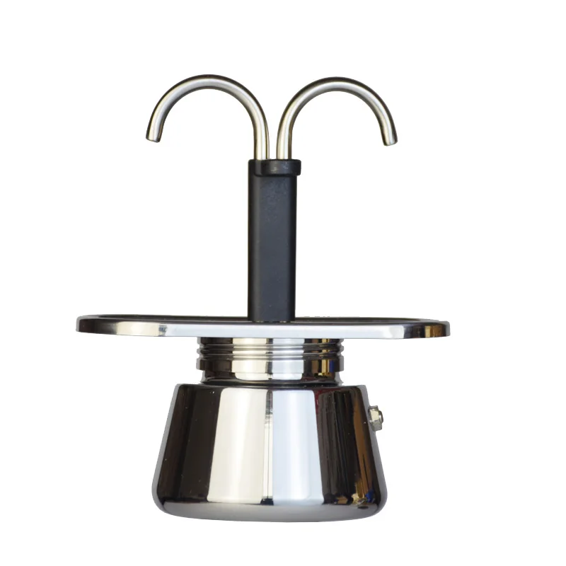 200ML 미니 모카 포트 더블 튜브 304 스테인레스 - Hero Coffee Equipment 리뷰 및 가격