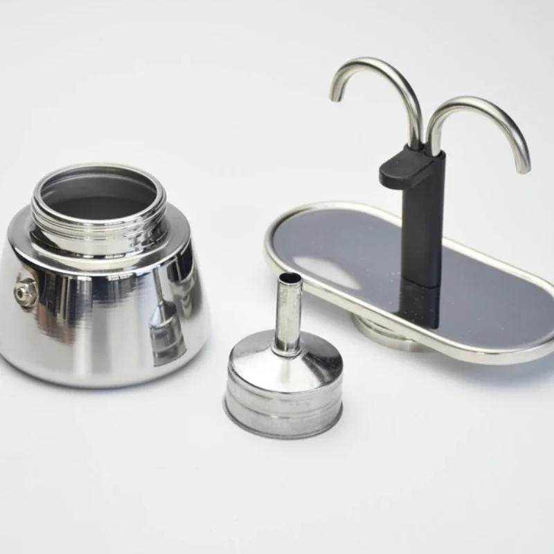 200ML 미니 모카 포트 더블 튜브 304 스테인레스 - Hero Coffee Equipment 리뷰 및 가격