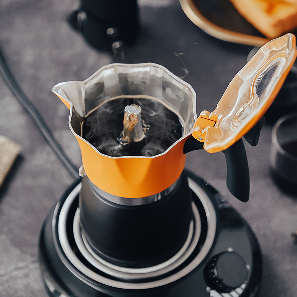 투컬러 150/300ML 비주얼 커버 모카포트 세트 에 - Hero Coffee Equipment 리뷰 및 가격