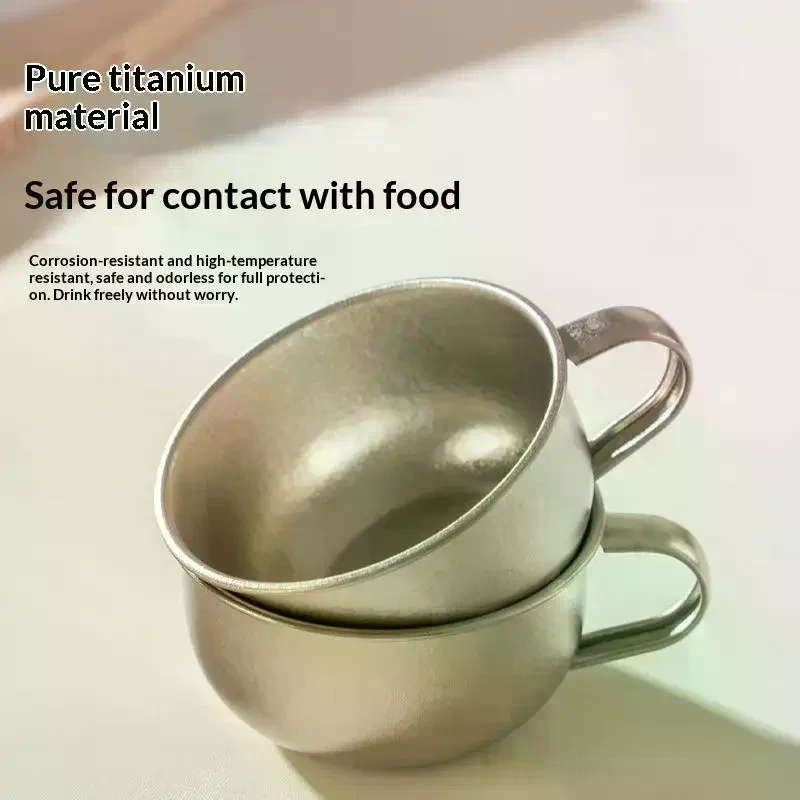 80ml/220ml 캠핑 물컵 순수 티타늄 휴대용 차/ - Outdoor Coffee Equipment 리뷰 및 가격