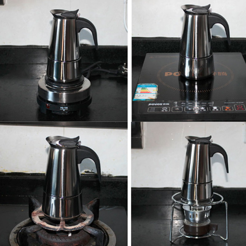 휴대용 에스프레소 커피 메이커 모카 포트, 스테인레스  - Hero Coffee Equipment 리뷰 및 가격