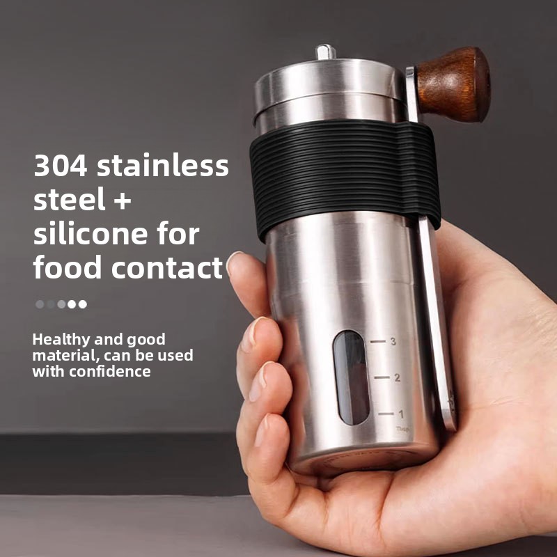 휴대용 수동 커피 머신(실리콘 커버 포함), 커피 그라 - Outdoor Coffee Equipment 리뷰 및 가격