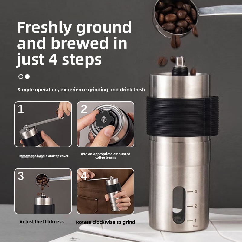휴대용 수동 커피 머신(실리콘 커버 포함), 커피 그라 - Outdoor Coffee Equipment 리뷰 및 가격