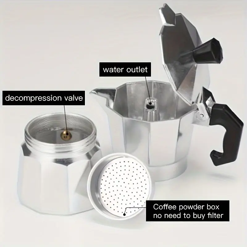 클래식 알루미늄 모카포트 50-300ML 가정용 스토브 - Outdoor Coffee Equipment 리뷰 및 가격