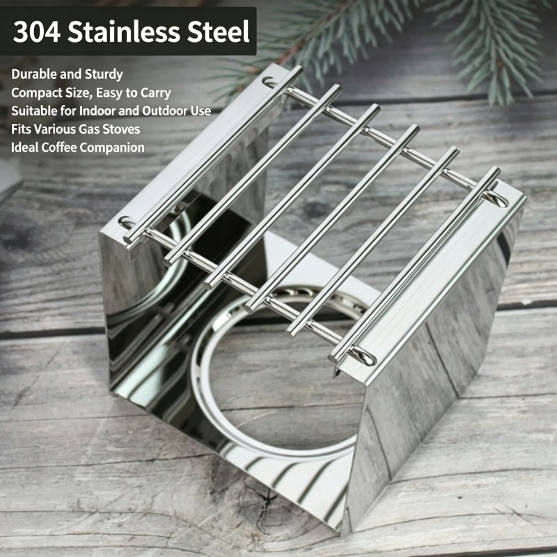 스테인리스 스틸 사각 커피 스토브 스탠드, 모카 포트  - Outdoor Coffee Equipment 리뷰 및 가격