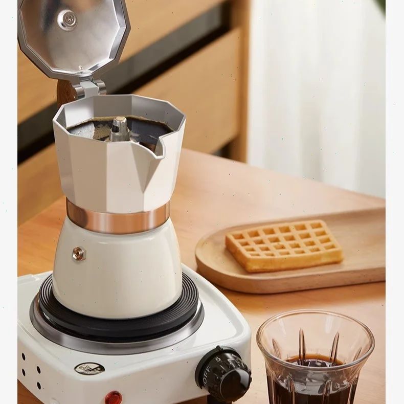 둥근 바닥 모카포트 싱글 밸브 소형 가정용 커피 메이커 - Hero Coffee Equipment 리뷰 및 가격